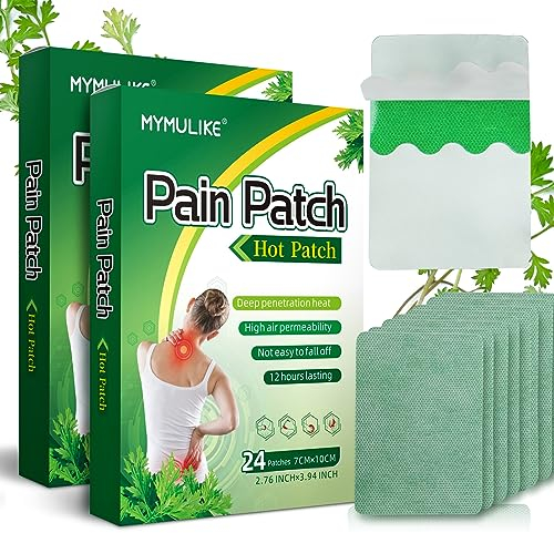 48 Stück Schmerzlinderungspflaster, Schmerzlinderung Patch, Wärmepflaster Patch, Schmerzlinderung Patch, Schmerzlinderungspflaster, Moxibustion Knie Aufkleber,Knie Schmerzlinderungs Patch,Für Knie