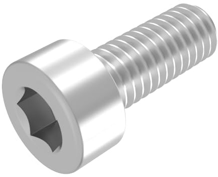 SECCARO Vite cilindrica M2 x 5 mm, in acciaio inox V2A VA A2, DIN 912/ISO 4762, filettatura totale, 20 pezzi
