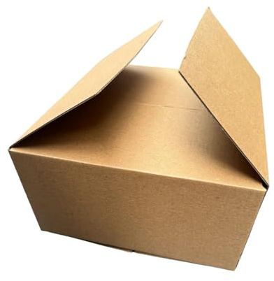 Förpackning med 10 postlådor med enkel vägg, 19 x 18,6 x 10 cm, hållbar kartong för små paket