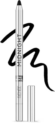 JEVR Midnight Kohl Pencil - Smudgeproof And Waterproof Matte Kajal - 24 Hrs Long Stay - Darkest Black - One Swipe Application -Rich Color Payoff -Vitamin E,Olive Oil And Castor Oil-1.5 Gm(Pack Of 3)