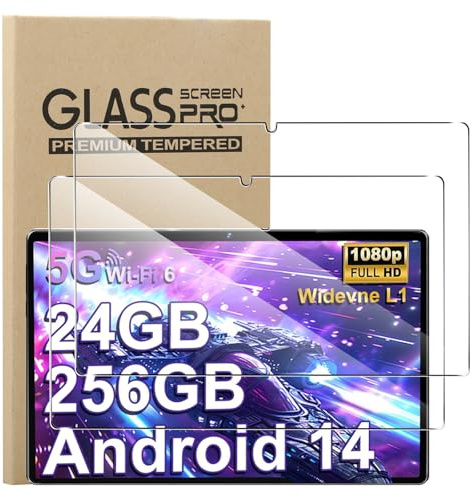 KUSINHOKA Protector de Pantalla para Biegedy B23 Tablet 11 Pulgadas, [2 Pack] Cristal Templado Película Anti-arañazos, Alta Dureza, Sin Burbujas, HD Clear Vidrio Templado Tablet Protector