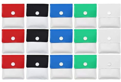 15 Pack Pocket Ashtray Portable Ash-Pouch Compact Fire Resistant PVC Odour Assorted Colours