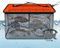 Piège à Poisson Pliable - Panier à Poissons Vivants Portable Réfléchissant - Piège De Stockage Renforcé pour Prises Vivantes en Eau Douce Et Salée sur Rivages