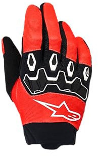 Alpinestars Full Bore V2 Guanti da motocross giovanile, nero/rosso, M