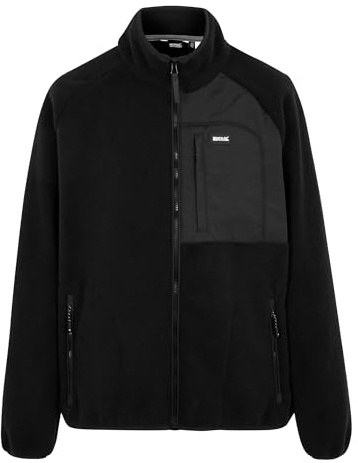 Regatta Mens Frankie Borg Full Zip Fleece Plush Stretch Warm Winter Layer Top