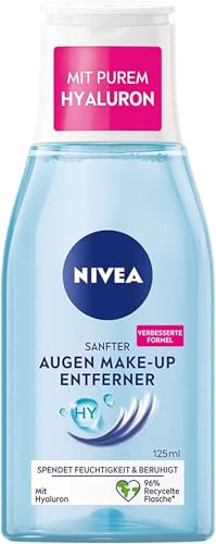 NIVEA Desmaquillante suave de ojos para zonas sensibles de los ojos, 125 ml (Paquete de 5)