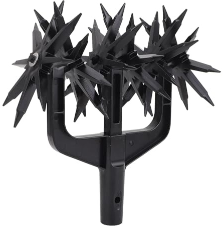 Nurnesy Garden Cultivator ABS Plastic Garden Soil Scarifier Tool Hand Soil Scarifier Manual Tiller Gardening Tool