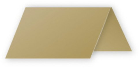 Clairefontaine 75095C - Paquet de 25 Marque-Places - Format 8,5x8cm - 210g/m² - Coloris Or - Invitation Evènements et Correspondance - Gamme Pollen - Papier Premium Lisse