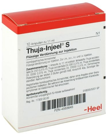 Thuja Injeel S Ampullen 10 stk