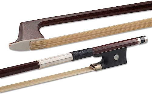GEWA archet de violon 3/4 - Crin naturel - Archet d'étude - Baguette octogonale - Hausse en ébène
