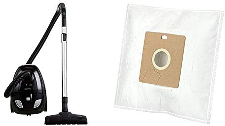 Amazon Basics - Aspiradora de suelo con bolsa, 1,5L, clasificación energética A, motor de alta eficiencia & Bolsas para aspiradora G51 con control de olor, para Miele - Pack de 4