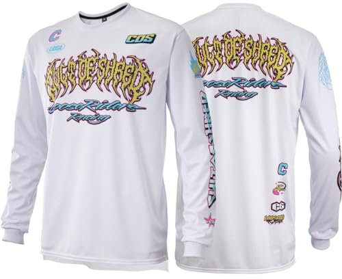 Loose Riders MTB-Jersey Langarm Cult of Shred Weiß Gr. S