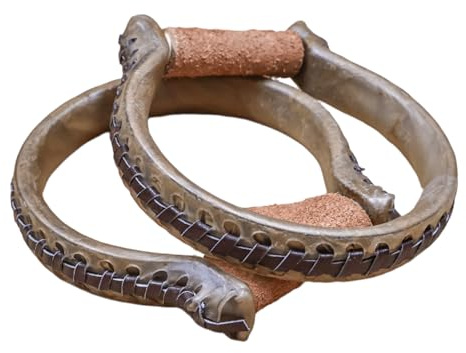 M-Royal Saddles Oxbow Round Rawhide Western Stirrups