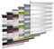 TEKONA Doppelrollo Klemmfix ohne Bohren Duo-Rollo Rollo Blickdicht lichtdurchlässig Fensterrollos Seitenzugrollo Sonnenschutz Fenster und Tür - Weiß, 35 x 150 cm (B x L) - Stoffbreite 31cm