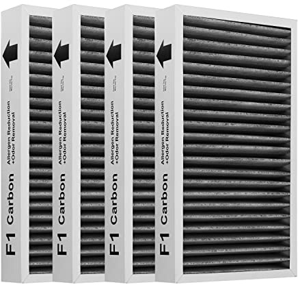 Hichoryer F1 Filter Allergen Reduction+Odor Removal, Replacement Filter Compatible with Filtrete C01 T02 Room Air Purifier FAP-C01-F1 and FAP-T02-F1,4 Pack