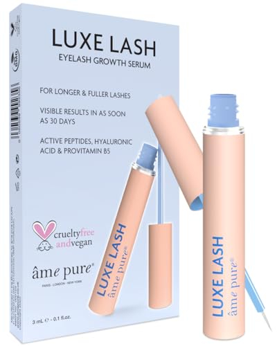 Ame Pure LUXE LASH Wimpernserum – Wimpern Serum für Wachstum und Dichte – Wimpernwachstum Booster für beeindruckend volle lange Wimpern - Sagen Sie dünnen Wimpern Lebewoh - 3ml