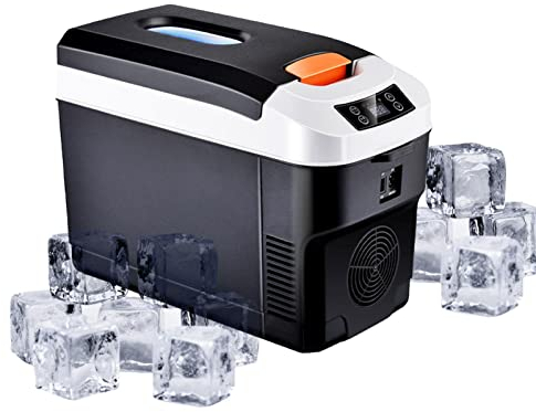 ulapithi Réfrigérateur Congélateur Portatif - Congélateur Portable pour Voiture,Voyage 12 V pour Voiture, Camping, Camping-Car et Usage Domestique, 12 V et 220 V-240 V commutable