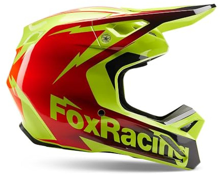Fox Motocross-Helm V1 Statk Rot Gr. L