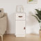 puraday Sideboard Weiß 34x40x75 cm Massivholz Kiefer Kommode Schmal Kommode Vintage Sideboard Holz Sideboard Schlafzimmer Schubladenkommode Sideboard Flur Sideboard Wohnzimmer