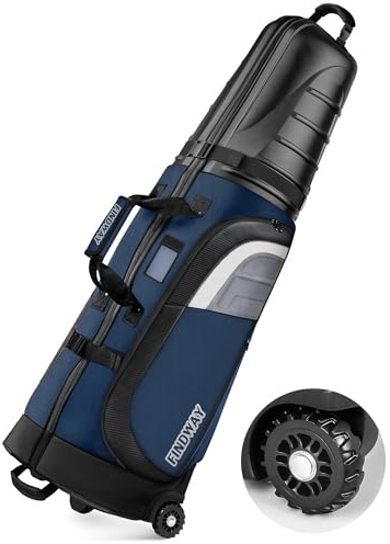 findway Golf Travel Bags for Airlines with Wheels and ABS Hard Case Top, Protect Your Clubs, Lightweight and Easy to Maneuver