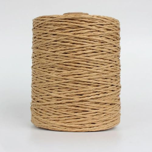 KEMTAT 280-300 M/Rotolo di Rafia Naturale Filato di Paglia per Maglieria Uncinetto Fili di Carta Fai da Te Fatti a Mano Estate Cappello da Spiaggia Borsa