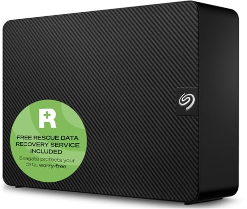 Seagate Expansion Desktop 26TB Externe Festplatte, 3.5 Zoll, USB 3.0, PC & Notebook, inkl. Data Rescue Service (STKP26000400)