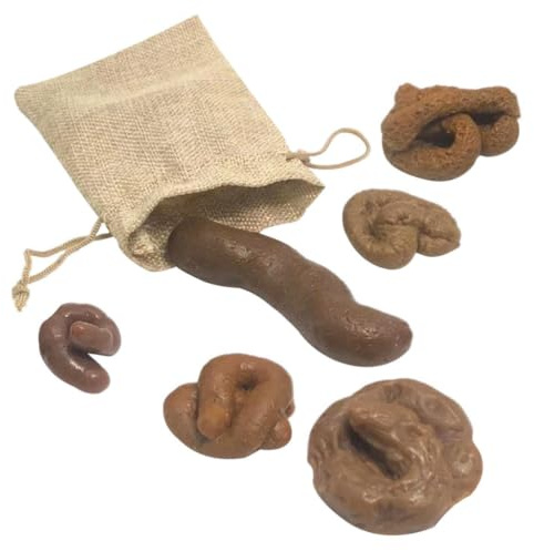 Gadpiparty Pack of 6 Artificial Dog Pile Realistic Dog Pile Toys - Joke Item for Halloween, April Fool's Day and Parties