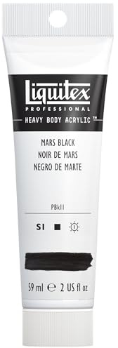 Liquitex 1045276 Professional Heavy Body Acrylic Paint 59 ml tube, Mars Black