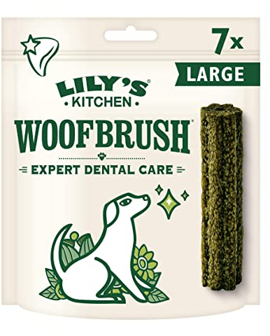 Lily's Kitchen Woofbrush Dental Chew - Natural Dental Sticks for Large Dogs (4 Packs of 7 Chews)
