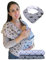 HECKBO Babytragetuch grau mit Herzen – inkl. Baby-Lätzchen & Tasche - extra groß: 520 x 60 cm - hochwertiges & elastisches Baby Tragetuch Wickeltuch für Neugeborene & Babys bis 15 kg