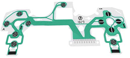 Pellicola conduttiva di Ricambio per PS4, 10 Pezzi Pellicola conduttiva per Tastiera Verde per Sony Playstation 4 Joystick per Controller PS4 Pellicola conduttiva per Sony