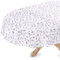 Tischdecke abwaschbar Wachstuch Wachstuchtischdecke Oval 140 x 180cm Schnittkante Violetta Lila pflegeleicht