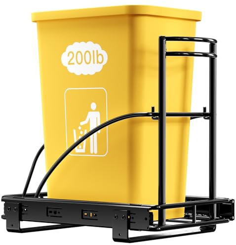 ANASTA Pull Out Trash Can Under Cabinet, in Cabinet Trash Can, Under Sink Counter Trash Can Pull Out, Requires 13 W X 18 D Cabinet Opening, Fits 7-10 Gallon 35QT Trash Can Not Included