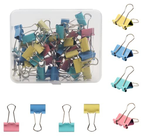 AMZSKU (50pcs) 19 mm | cramer city all’età di sette anni, mm fino a 70 carta di serraggio | molteplici possono lavorare in ufficio, utensile e faccende domestiche (smistamento a colori)