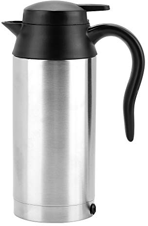 Edelstahl Auto Wasserkocher, Tragbarer 750ml 24V Reise Wasserkocher für Auto und LKW für heißes Wasser, Kaffee, Reisen, Hausgebrauch