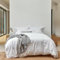 Christy 200TC Organic Double Duvet Cover Set | Classic White | 100% Certified Organic Cotton Bedding | Super Soft and Smooth Bed Linen