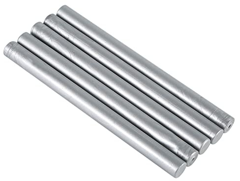 10 färger, 5 stycken sigillstämplar, vaxpinnar för tätning av vintage, födelsedag, bröllop, inbjudningskort (vitsilver)