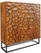 Riess Ambiente massivholz Highboard Vulcano 120cm braun Mangoholz Handmade Metallgestell schwarz Wohnzimmerschrank Sideboard Geschirrschrank Schrank