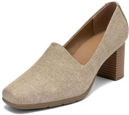 Aerosoles Women's Midnight Pump, Natural Linen, 9W