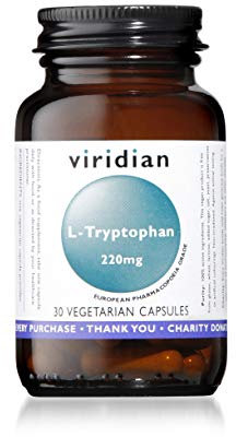 Viridian - L-Tryptophan 220mg - 30 Caps | Supports Mood & Sleep | Serotonin & Melatonin Precursor | Fast Absorbing Free-Form Amino Acid | Vegan & Kosher | Nutritionist Formulated