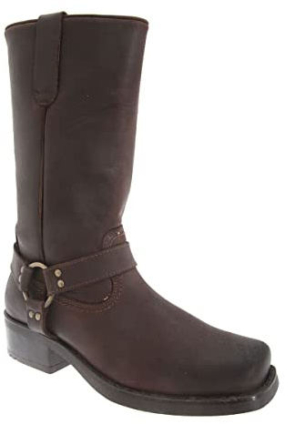 Gringos Western - Stivali in Pelle - Uomo (46 EU) (Marrone Scuro)