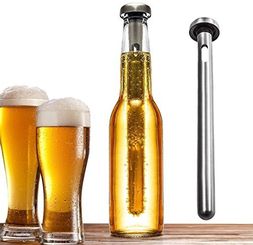 Malayas- Aste refrigeranti per birra, confezione da 2 pezzi, realizzate in acciaio INOX di alta qualità