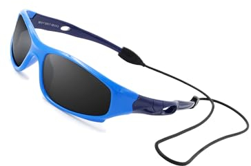 VATTER Kids Polarized Sunglasses UV400 Protection for Boys Girls Shatterproof Lightweight Baseball Sports Glasses for Outdoor 816 blue blue