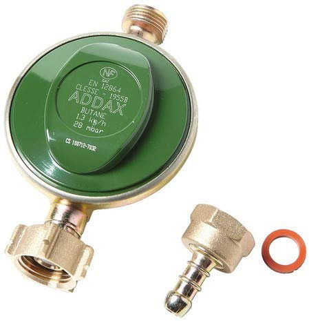DETENDEUR GAZ BUTANE MALE SECURITE POUR BOUTEILLE 1,3KG AVEC TETINE