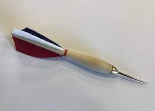 ProDart Wooden Darts (Red/White/Blue Feathers)