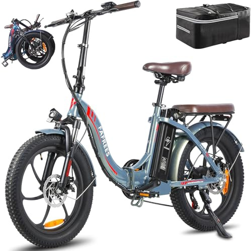 Fafrees F20 PRO Fatbike - Bicicleta eléctrica plegable de 20 pulgadas con batería de 36 V 20 Ah [oficial] plegable para hombre y mujer, 250 W, bicicleta eléctrica 25 km/h, bicicleta de ciudad