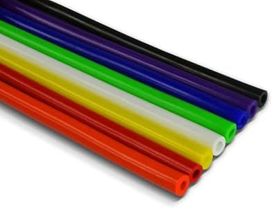 Tuyau en silicone de 1 m - Tuyau sous vide - 8 mm - Jaune
