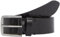 Calvin Klein Jeans Herren Gürtel Classic Flat Leather Belt 35mm aus Leder, Schwarz (Allover Print), 95 cm