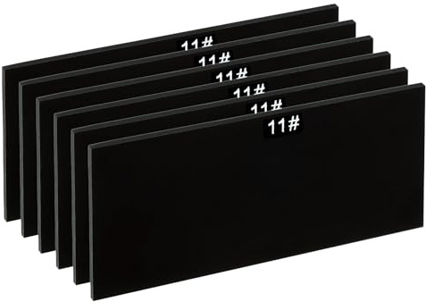 PATIKIL Welding Len Shade 11 Glass 4-1/4x 2, 6 Pack Hardened Glass Black Darkening Filter Plates Covers Replacement for Weld Helmet Hood