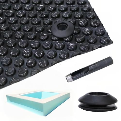 Mucola Pool Solarfolie 600x400 cm inkl. Ösen und Werzeug Solarplane Schwarz | Poolabdeckung für effiziente Wärmespeicherung Solarabdeckplane Wärmeplane Poolheizung Abdeckplane